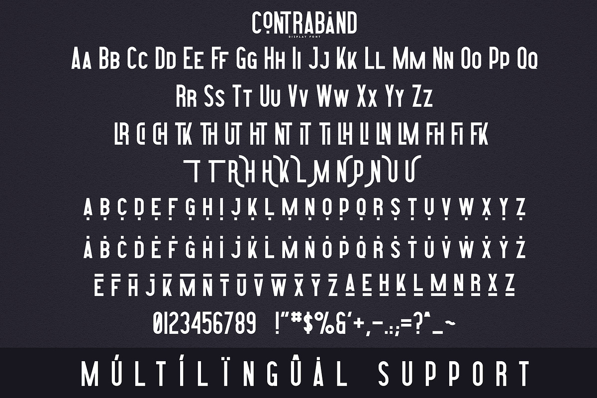 Contraband - Display font, a Sans Serif Font by VP Fonts (Photo 9 of 10)