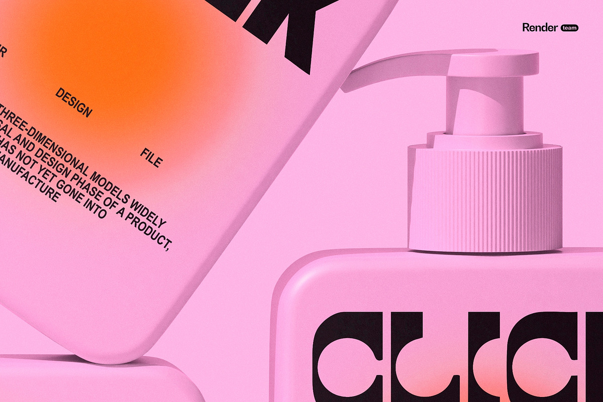 Pump Bottle Mockup Set, a Packaging Mockup by Renderteam (Photo 12 of 18)