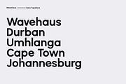 Wavehaus Sans Typeface, a Sans Serif Font by grahampaterson (Thumbnail 3 of 6)