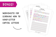 Magentica Caps Font + Capital Worksh, a Handwritten Font by Loveleigh Loops (Thumbnail 3 of 5)