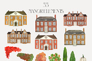 Persimmon Manor Vintage Fall Garden, a Decorative Illustration by Catch the Dream Art (Thumbnail 7 of 15)