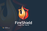 Fire Shield Logo Template a Branding Logo Template by putra purwanto