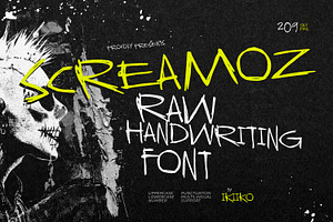 Screamoz - Raw Handwriting Font