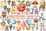 Quirky Bizarre Character Clipart, an Illustration by Sublimation Artist (Thumbnail 1 of 6)