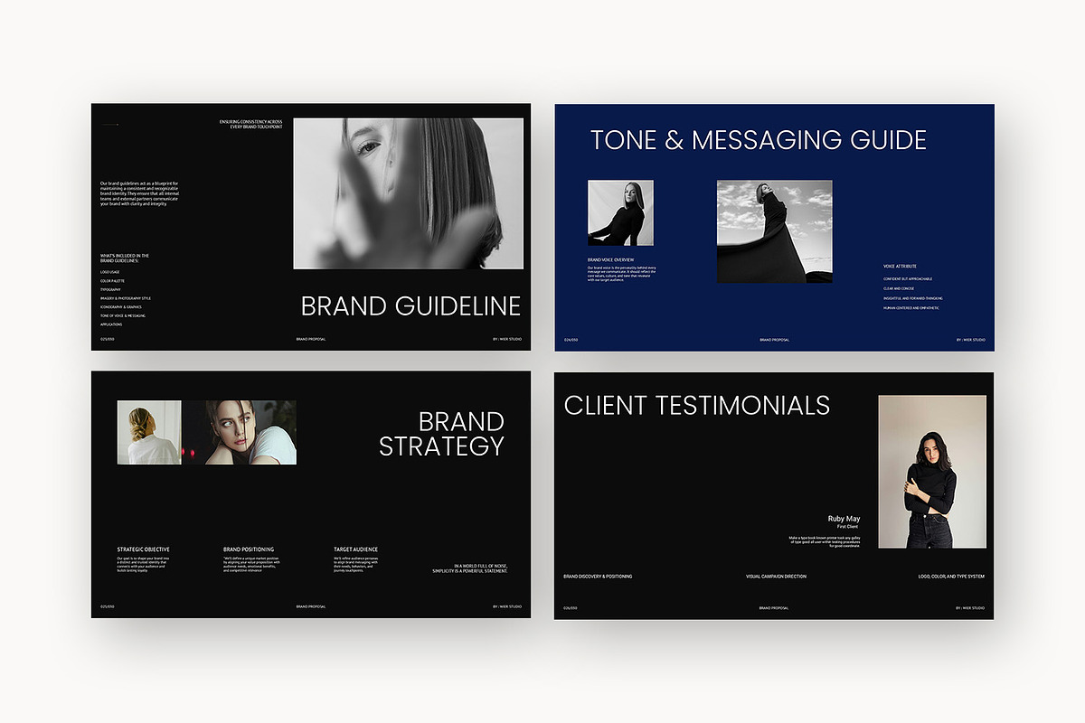 Wier : Minimal Design Google Slides, a Presentation Template by Punkl Camp (Photo 14 of 16)