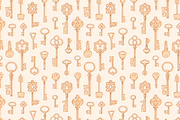 Vintage keys seamless patterns, a Pattern Graphic by Good Studio (Thumbnail 5 of 9)