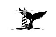 Whale Tail Lighthouse Bundle, an Object Illustration by yasushie (Thumbnail 20 of 31)