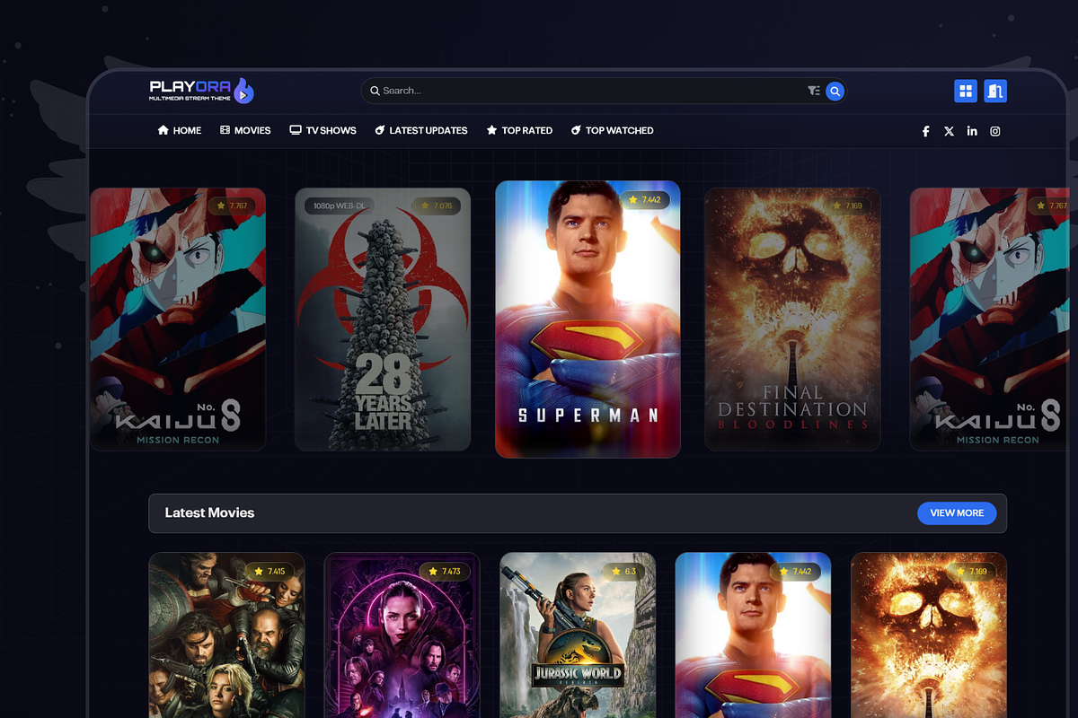 Playora – Movie & TV Streaming Theme, a WordPress Template by Phenix Themes (Photo 16 of 19)