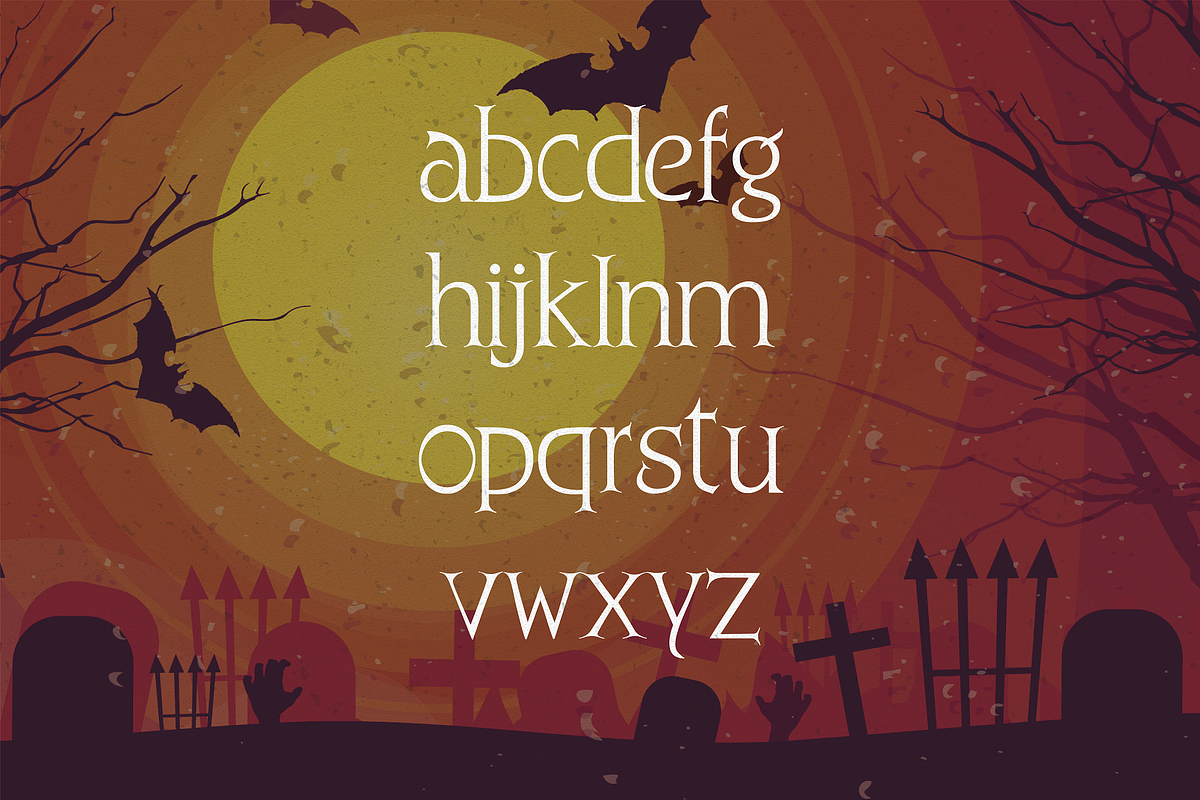 Pokra - Halloween Typeface, a Serif Font by HipFonts (Photo 6 of 9)