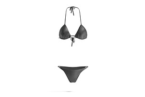 Black Summer Women Bikini 3D Model, an Object 3D Model by rebrandy