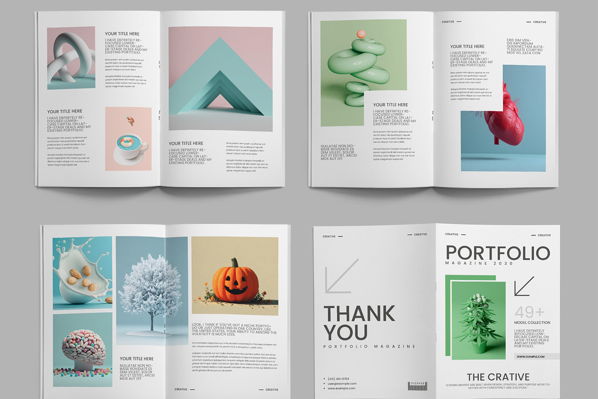 Green Portfolio Layout, a Brochure Template by ContestDesign (Photo 3 of 3)