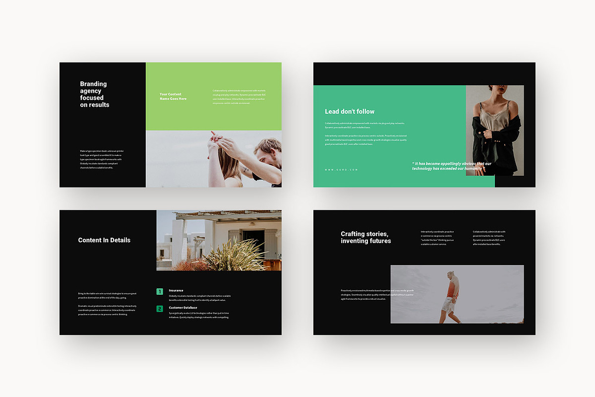Guro : Green Business Google Slides, a Presentation Template by Punkl Camp (Photo 11 of 16)