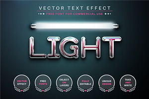 Super Light - Editable Text Effect