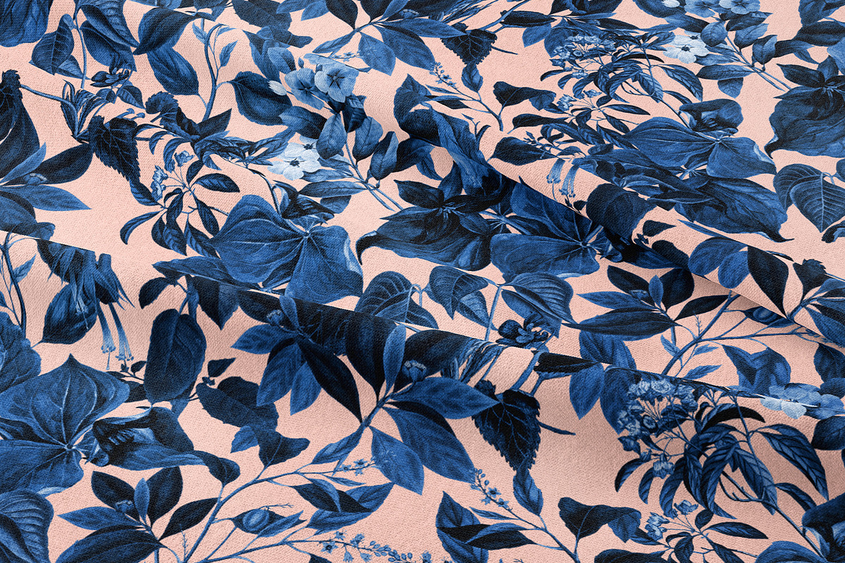 Blue Botanical, a Wallpaper Graphic by MalyskaStudio (Photo 2 of 9)