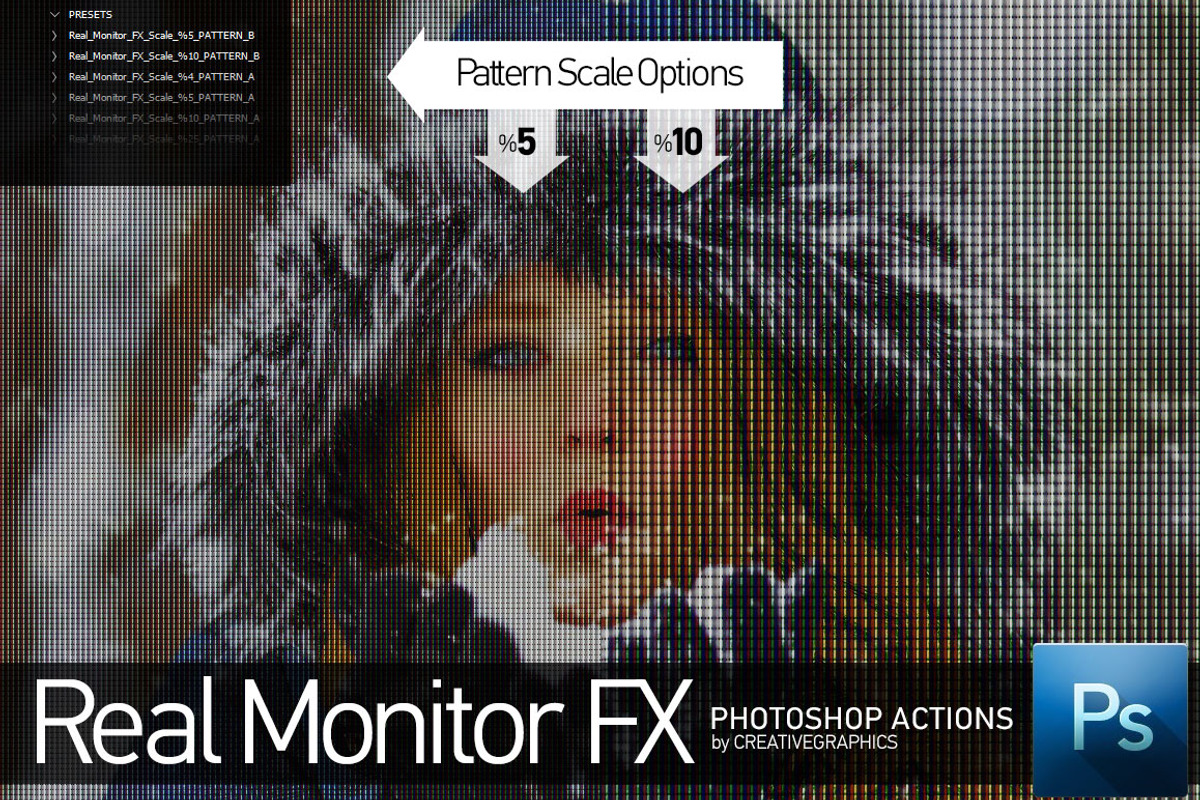 Real Monitor FX Photoshop Action, an Action Add-On by Creative Graphics (Photo 2 of 4)