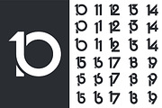 number 10 to 19 logo designs., a Branding & Logo Template by BARONSTD (Thumbnail 1 of 3)