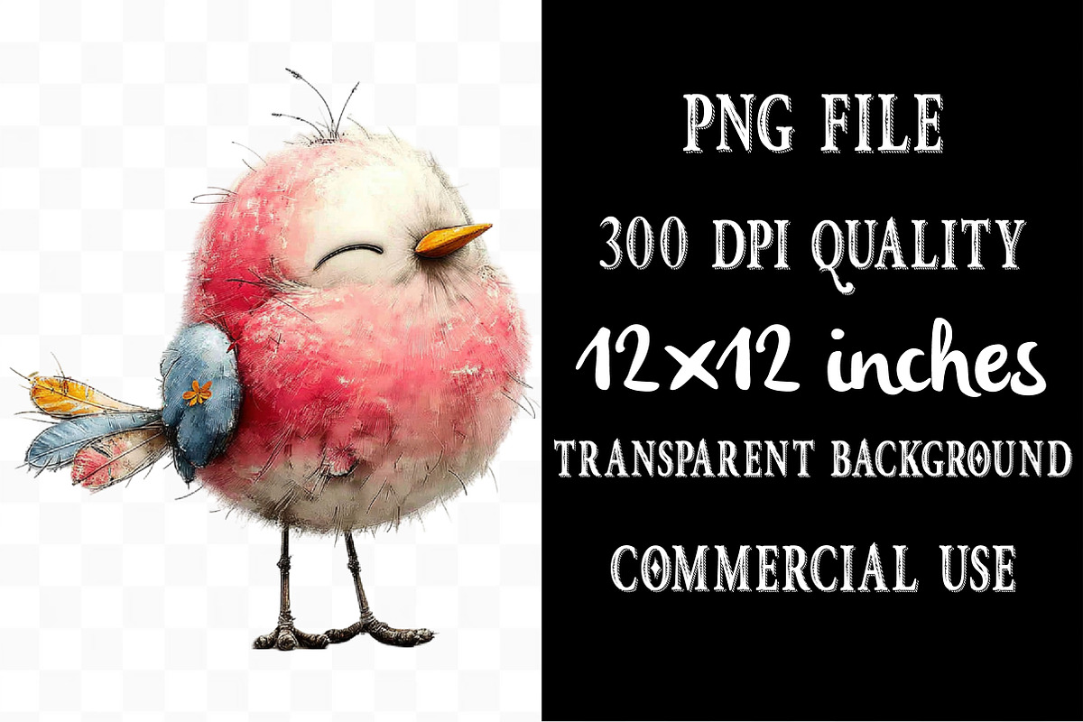 Whimsical Spring Bird Clipart, an Illustration by Designking (Photo 4 of 5)
