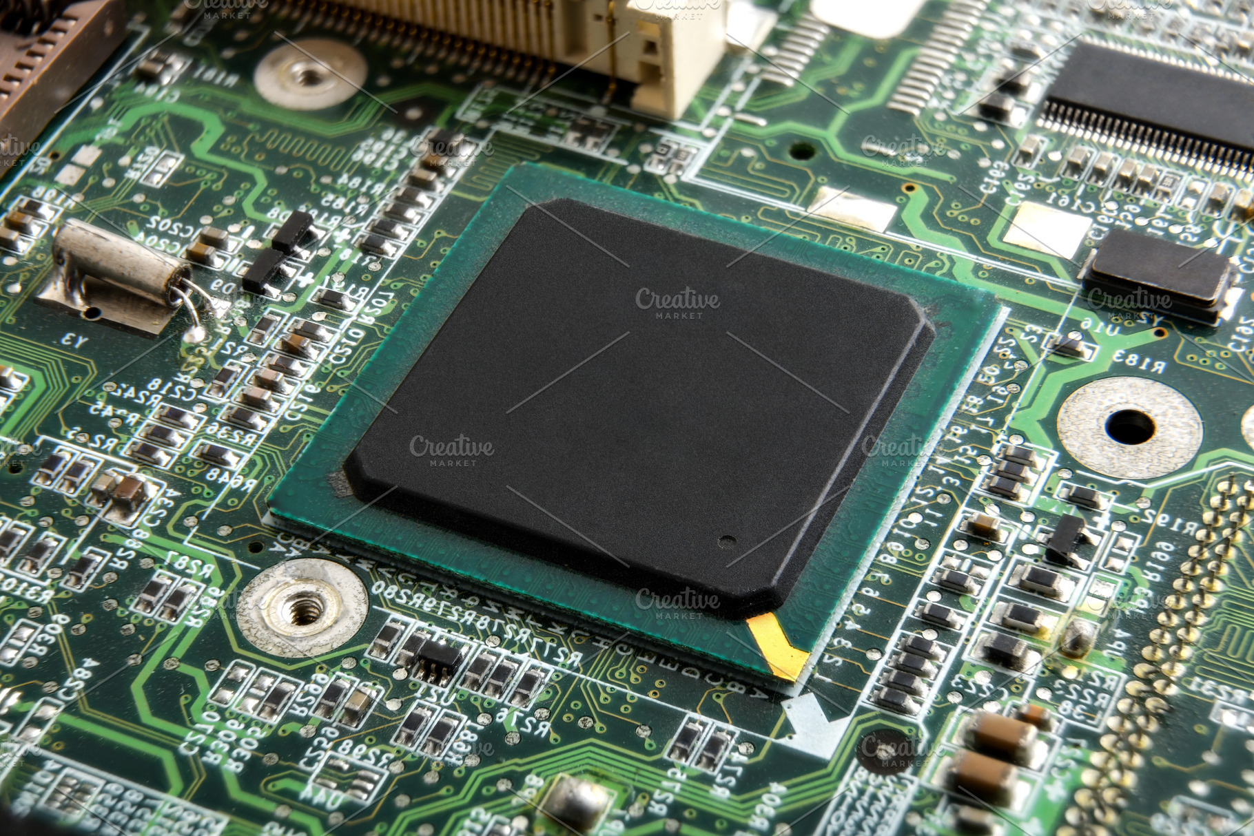 Processor Mounted on Printed Circuit Board, a Technology Photo by Davizro's Market