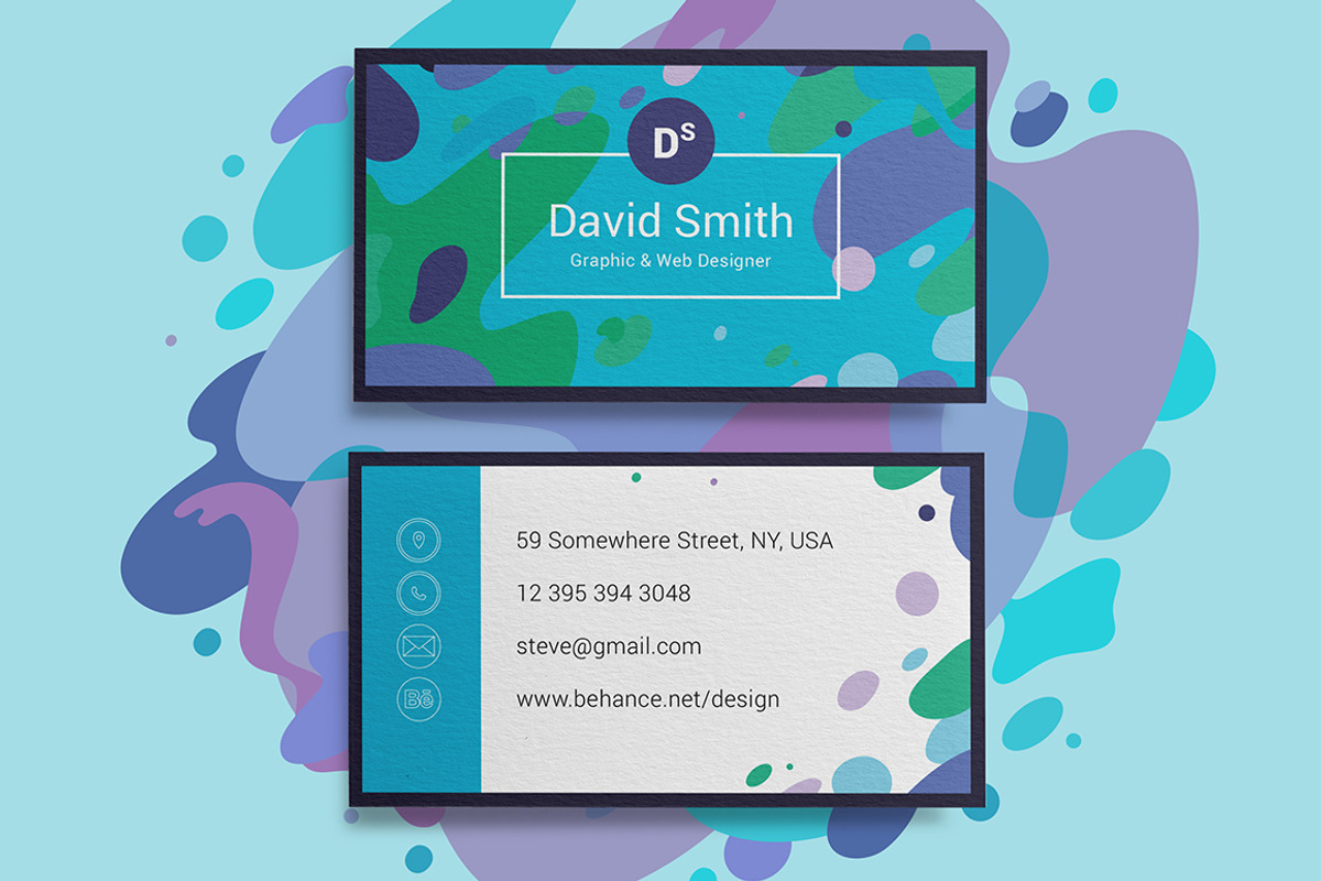 Business Card - Splash, a Business Card Template by 3Angle (Photo 2 of 2)