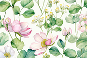 Shamrock Flower Pattern, a Background Graphic by Printable Treasure (Thumbnail 3 of 4)