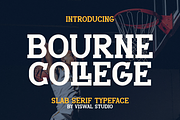 Bourne College - Slab Serif Font, a Slab Serif Font by Viswal Studio (Thumbnail 1 of 7)