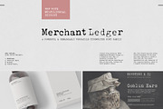 Merchant Ledger - Typewriter Family, a Serif Font by Twinbrush (Thumbnail 1 of 20)