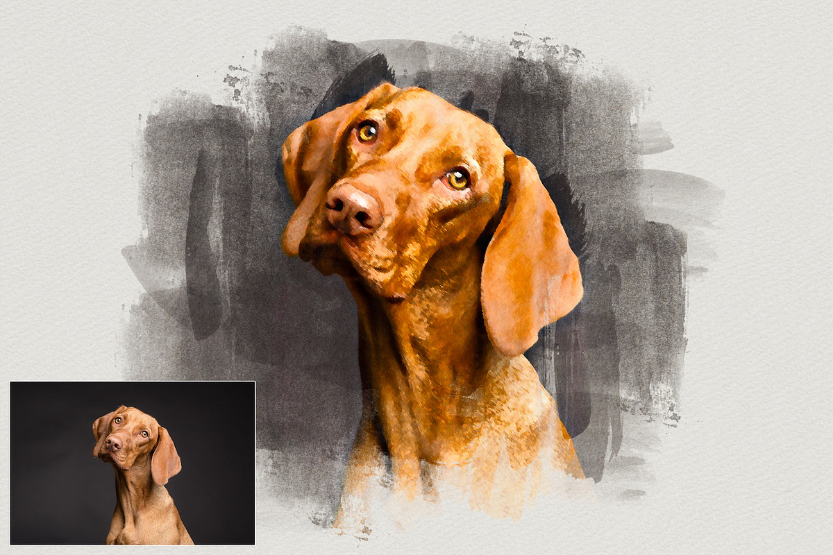 Soft Brush Painting Effect Photoshop, an Action Add-On by liptouse (Photo 3 of 9)