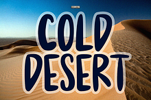 Cold Desert | Handwritten Font