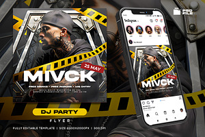 Dj Party Night Flyer Template