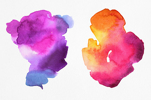 Watercolor Backgrounds And Splashes