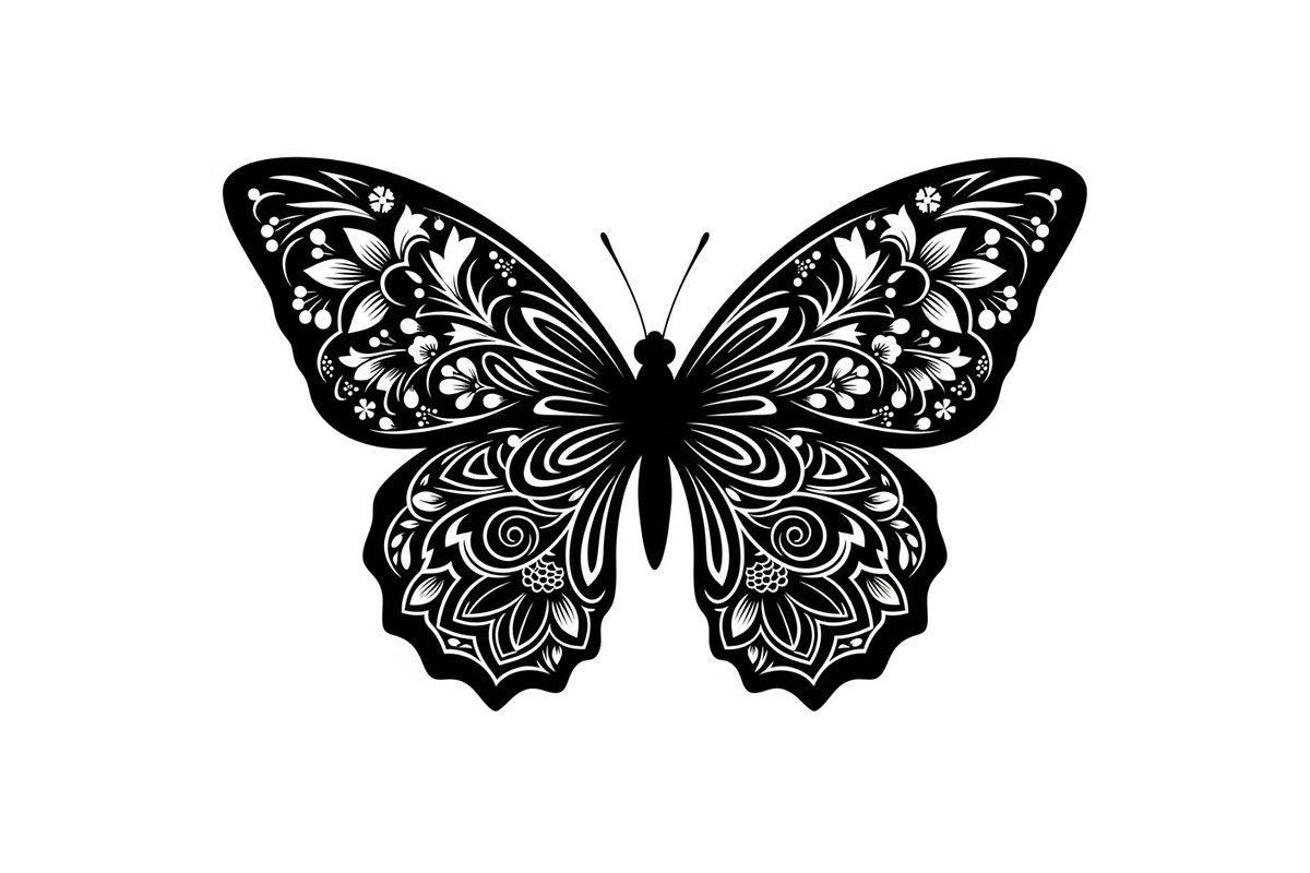 Butterfly Silhouette SVG Bundle, an Illustration by Gaye Art (Photo 13 of 31)