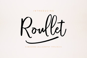 Roullet Handmade, a Script Font by Siwox Studios