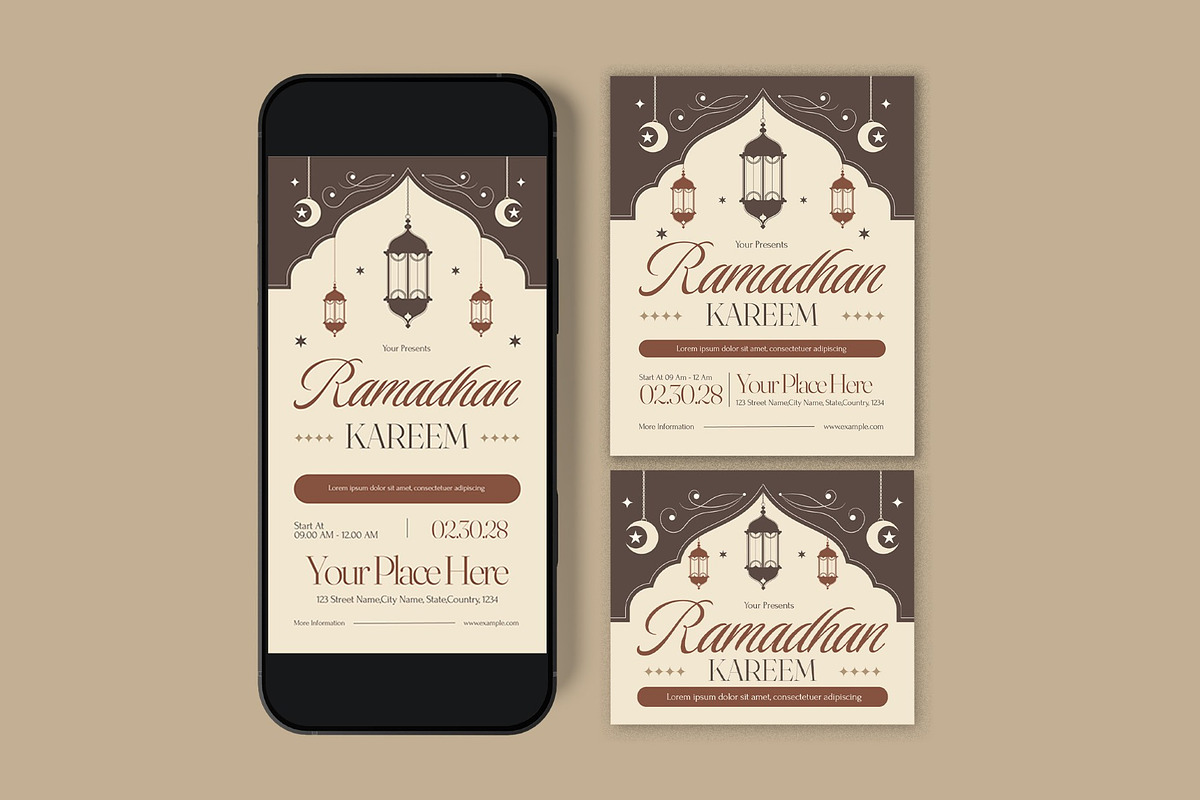 Ramadhan Kareem Flyer, a Flyer Template by graphicook (Photo 3 of 3)