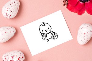 Cute Chicken Procreate Stamp Brushes