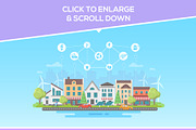 Eco city - flat design style set, an Illustration by Boyko Pictures (Thumbnail 12 of 13)