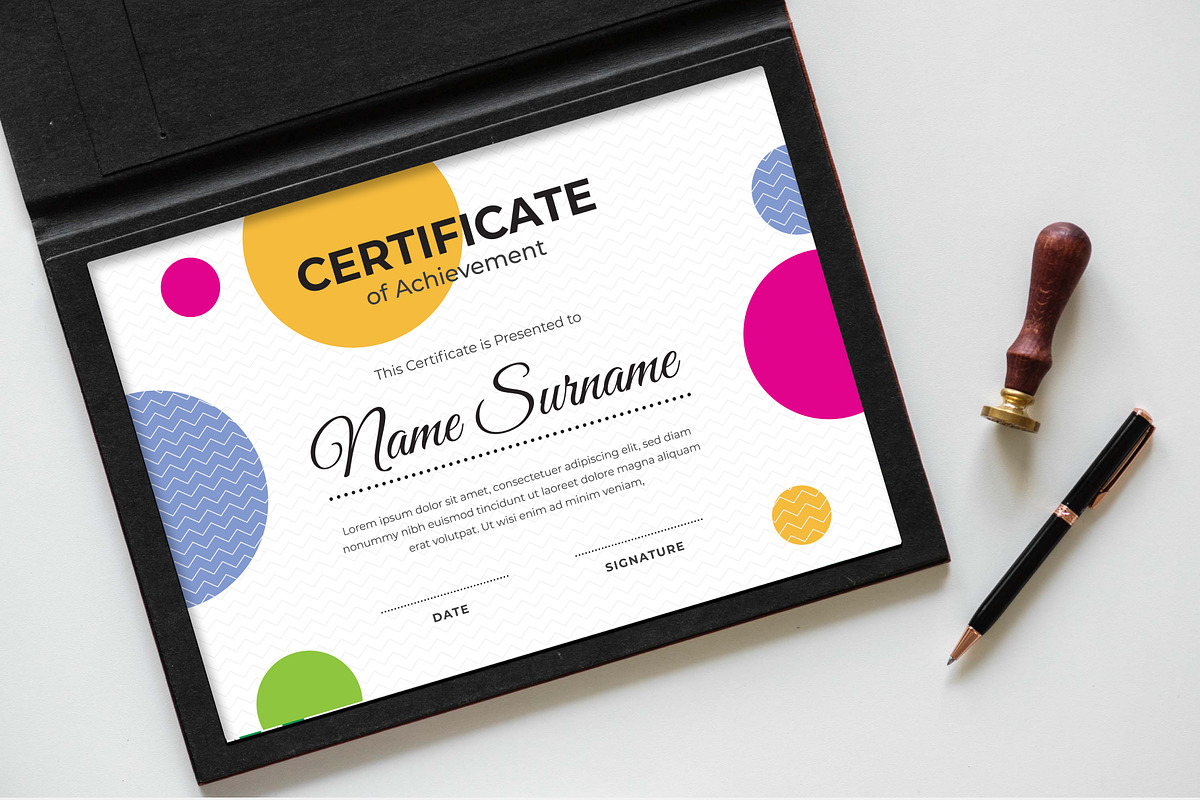 Certificate Template, a Stationery Template by Panen Creative (Photo 2 of 3)