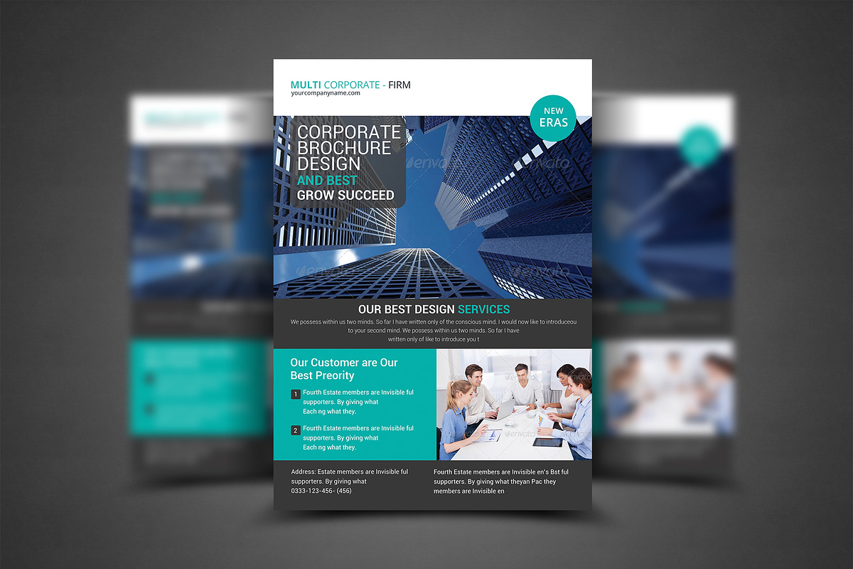 Business Firm Corporate Flyer Templa, a Flyer Template by AfzaalGraphics (Photo 1 of 4)