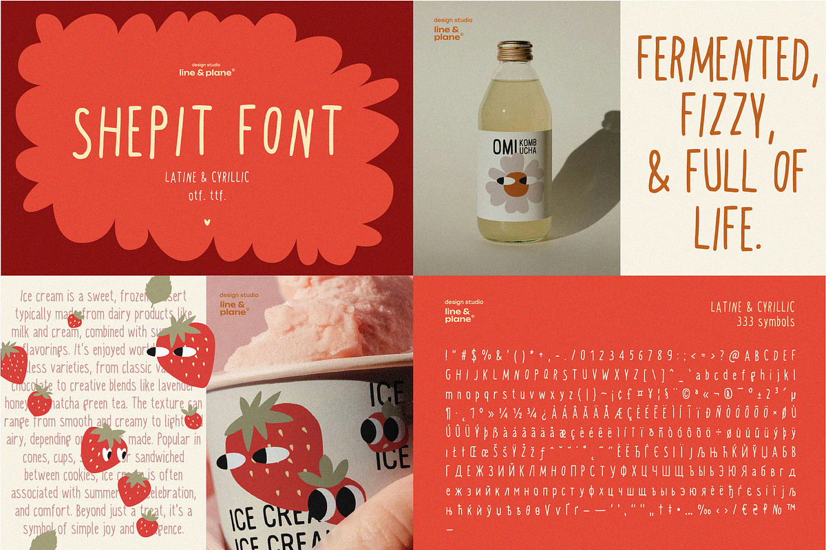 Font Bundle 50%Off-Latine & Cyrillic, a Handwritten Font by line & plane (Photo 3 of 6)