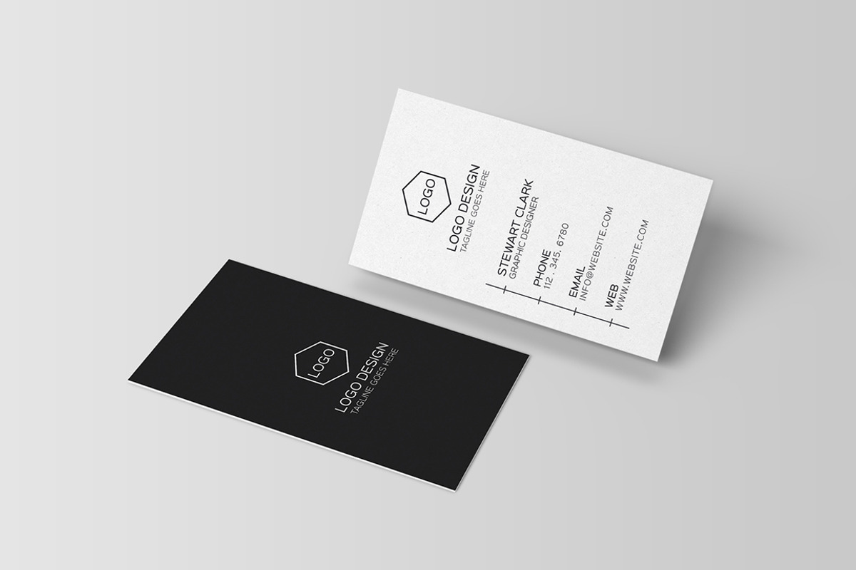 Clean Minimal Business Card Template, a Business Card Template by Shahjhan (Photo 4 of 6)