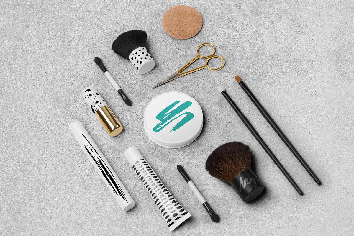 Black&White patterns + ink elements, a Pattern Graphic by Bosotochka♥Art (Photo 8 of 9)