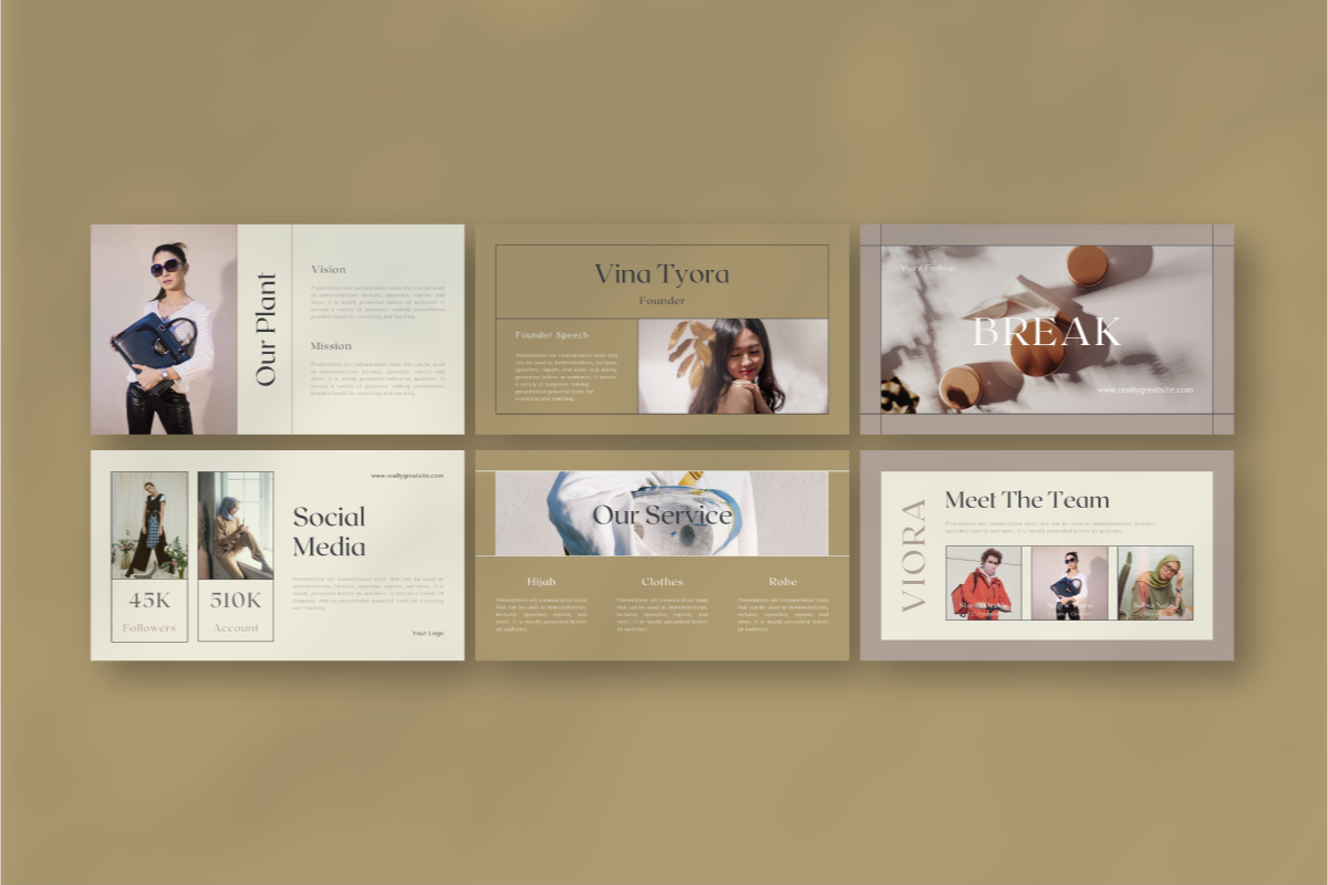 Viora Brand - Canva Presentation, a Presentation Template by Inkofert (Photo 5 of 9)