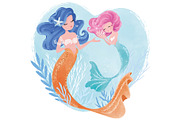 Mermaid t shirt graphic.Mother's day, a Person Illustration by StudioLondon (Thumbnail 1 of 3)