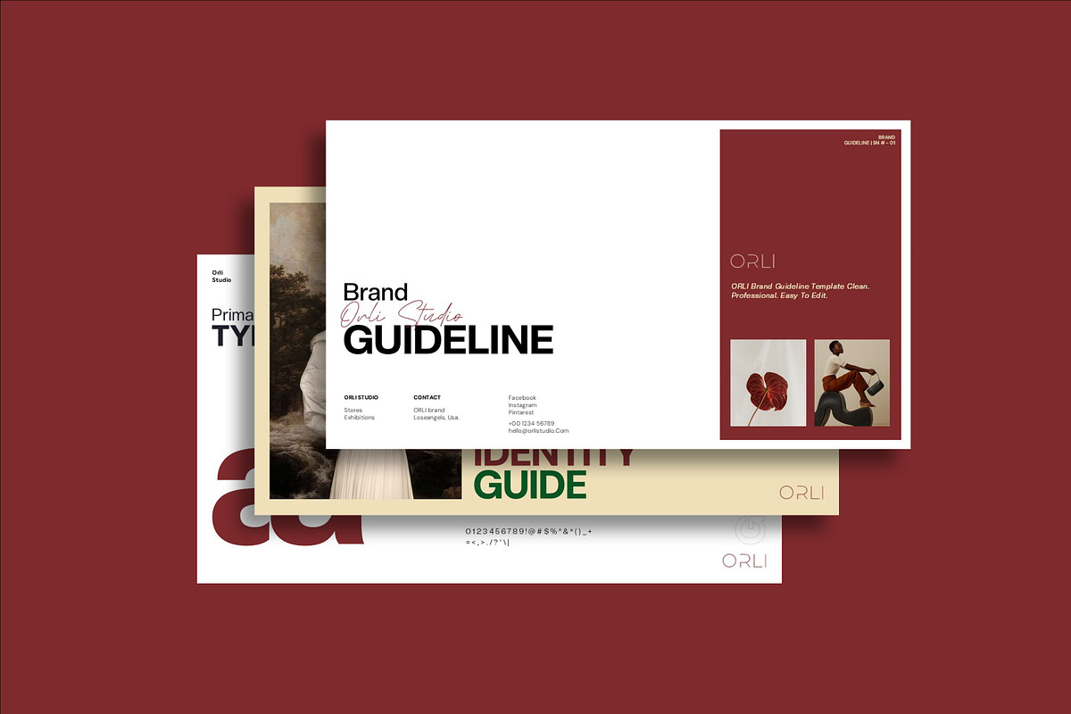 ORLI | Brand Guideline Template, a Presentation Template by Graphpexel (Photo 4 of 9)