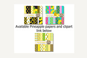 Juicy Pineapples Digital Papers, a Pattern Graphic by JennyL Designs (Thumbnail 4 of 4)