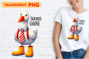 Serious goose PNG funny design, a Transportation Illustration by LoLoArt (Thumbnail 1 of 3)