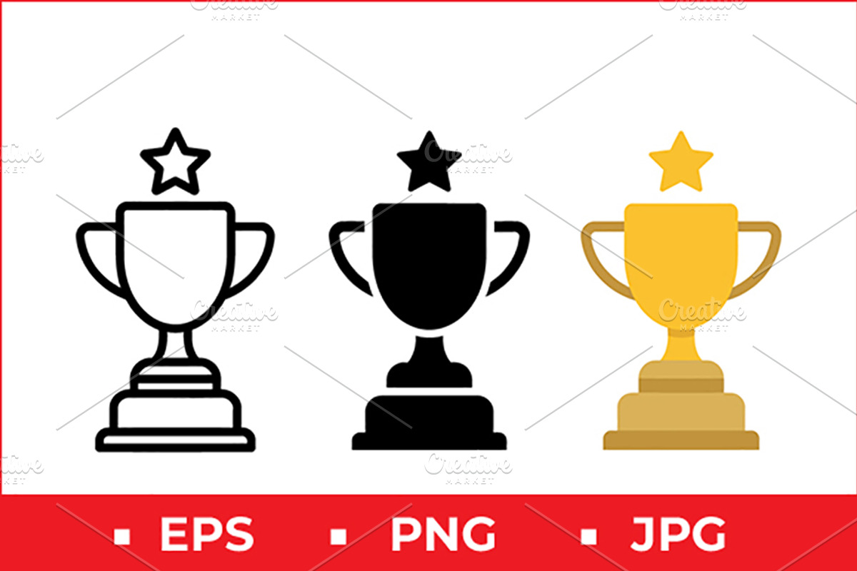 Star Trophy Icons, a Solid Icon by Artonix (Photo 1 of 2)