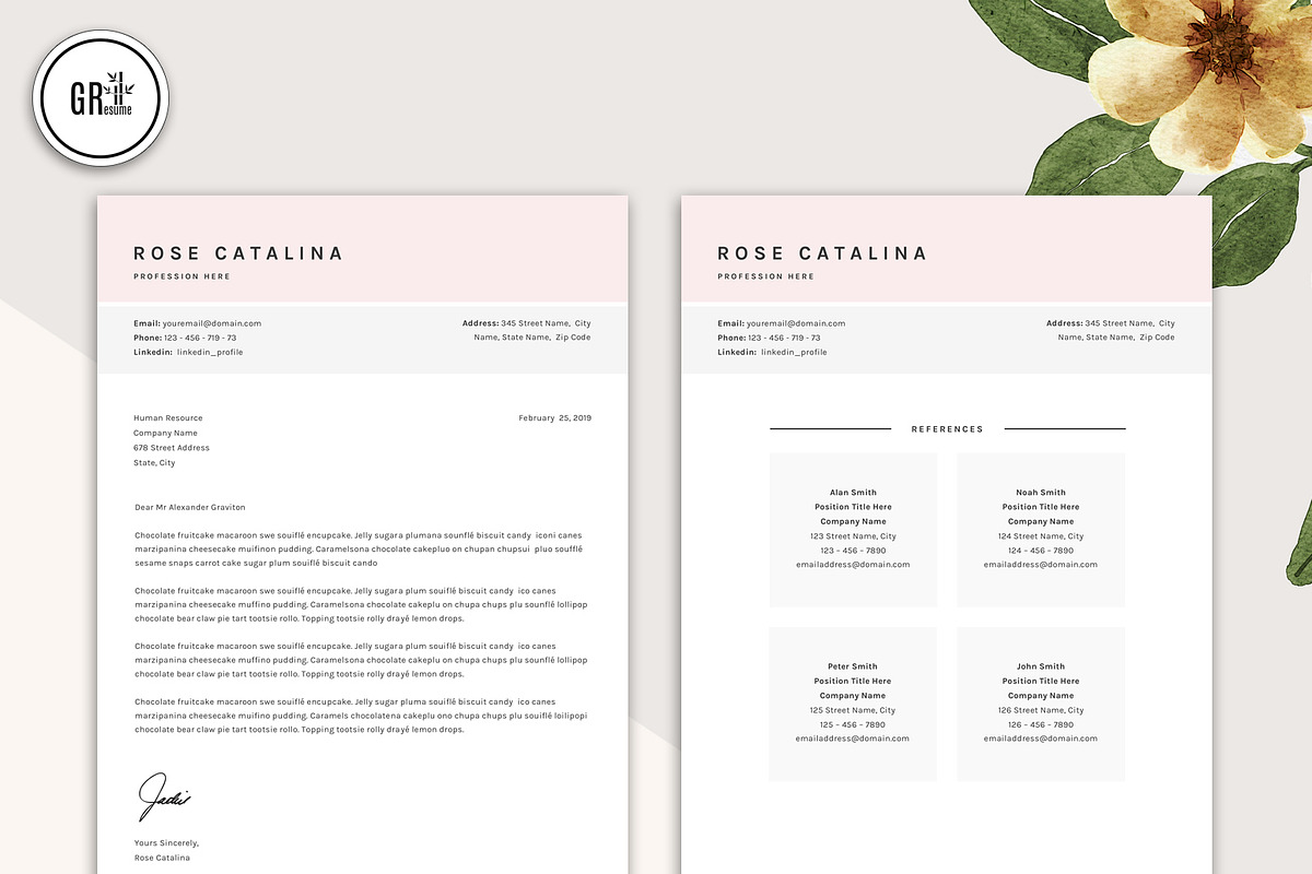 Professional Resume Template - Word, a Resume Template by GResume (Photo 4 of 7)
