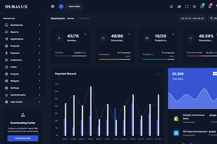 Duralux - PHP Admin Template, a Bootstrap Template by helenshop