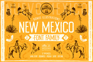 New Mexico southwestern style font