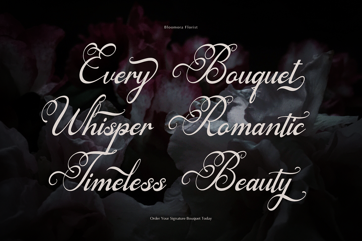 Arthemy Rorelia | Calligraphy Font, a Script Font by Denustudios (Photo 6 of 12)